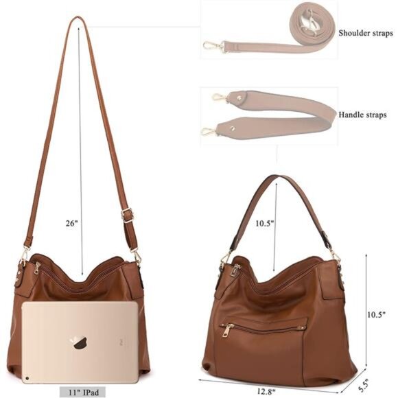 Large Crossbody Bags Ladies Shoulder Handbags Purse - Picture 5 of 7